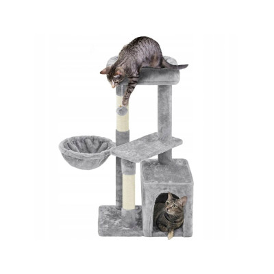 Škrabadlo pro kočky 592975 light gray, 87 cm, šedé - B