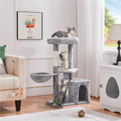 Škrabadlo pro kočky 592975 light gray, 87 cm, šedé - B
