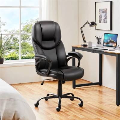 Kancelářská židle 613890 black, černá, houpací funkce, do 136 kg - N