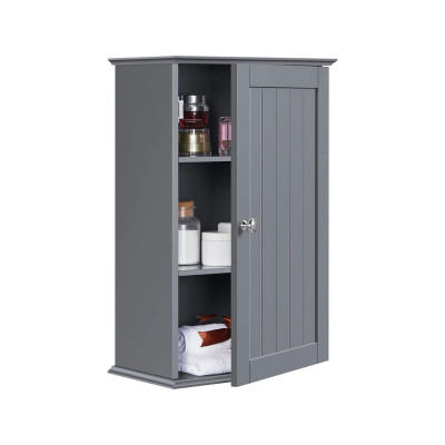 Nástěnná koupelnová skříňka 591745 dark gray, 35 x 20,7 x 55 cm - B