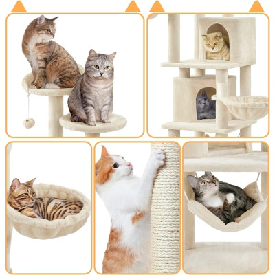 Škrabadlo pro kočky 613553 beige, XXL, 175 cm, béžové - B