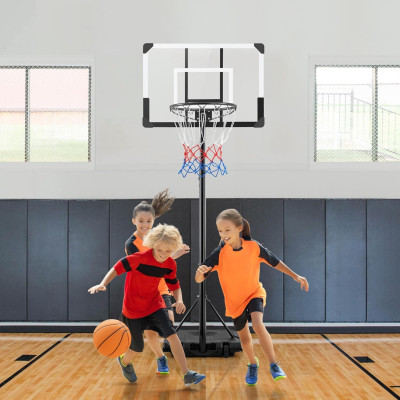 Basketbalový koš 592487 black/white, 226.5 - 256.5 cm - A