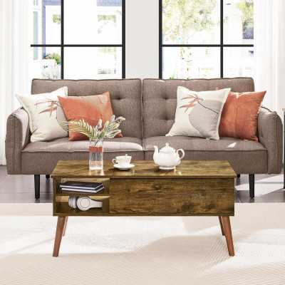 Konferenční stolek 612584 rustic brown, 100 x 48 x 45 cm, rustikální hnědá - B