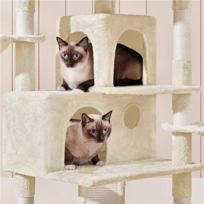 XXL škrabadlo pro kočky 615086 beige, 194 cm, stabilní - B