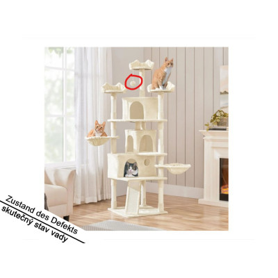 XXL škrabadlo pro kočky 615086 beige, 194 cm, stabilní - B