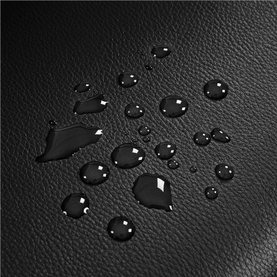Sada 2 židlí 613892 black, černá umělá kůže, polstrované područky, výška 91,5 cm - B