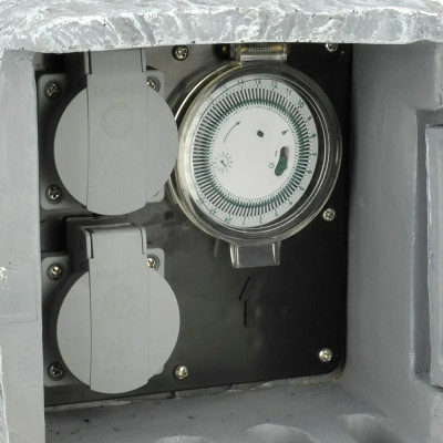 Rozvaděč UniTEC Power Rock s časovačem, 2 ks., IP44, německé zásuvky - A