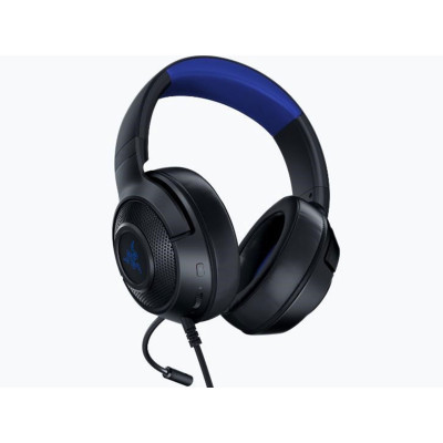 sluchátka Kraken X pro konzole, RAZER, modro-černé, 3.5 mm jack, herní  - N