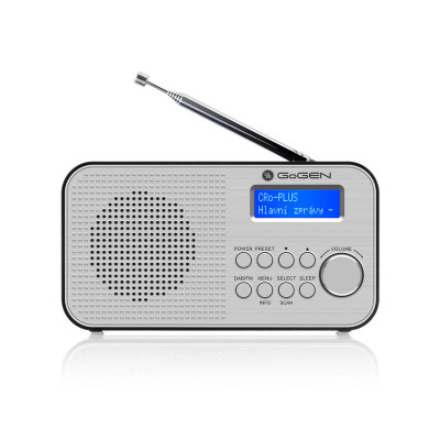 Radiopřijímač s DAB+ GOGEN DAB 300 N, stříbrný - B Radiopřijímač s DAB+ GOGEN DAB 300 N, stříbrný - B