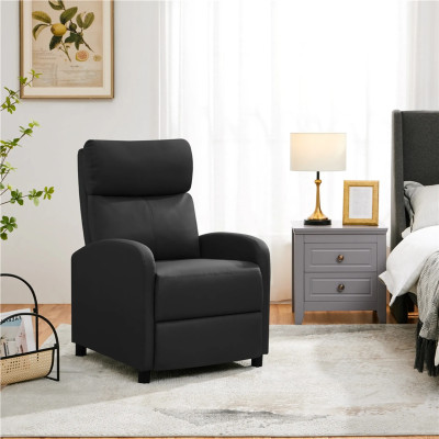 Černé polohovací křeslo 614490 black, 87 x 61,5 x 99 cm - B Černé polohovací křeslo 614490 black, 87 x 61,5 x 99 cm - B