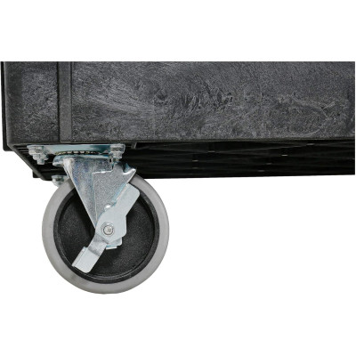 Víceúčelový plastový vozík STIER, nosnost 250 kg, 87 x 43 x 85 cm - A