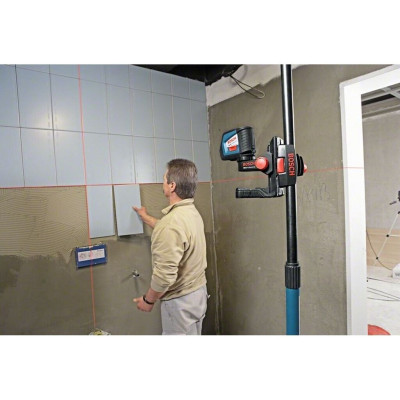 Teleskopická tyč s polohovatelným držákem laseru BOSCH 0601015B00 - A