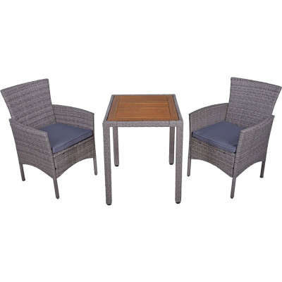 Zahradní nábytek GARDEN PLEASURE Dakota, šedý - A