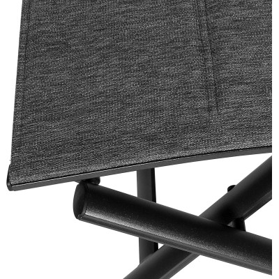 Polstrovaná stolička Melange, skládací, hliníková - A