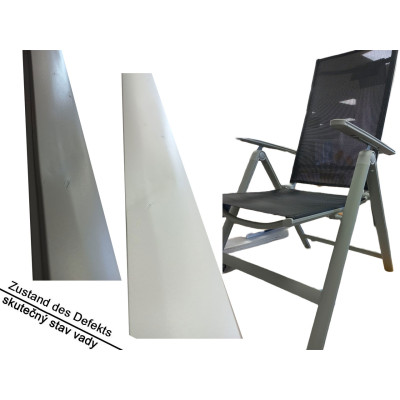 Zahradní židle, sada 2 ks, černé, 57 x 68 x 110 cm - B