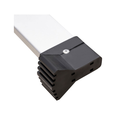 Teleskopický žebřík Premium+ 3,8 m, 13 příček, stříbrný - B