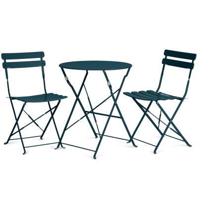 Balkonová sada Bistro, 3-dílná sada, modrá - B