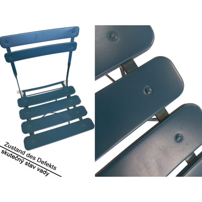 Balkonová sada Bistro, 3-dílná sada, modrá - B