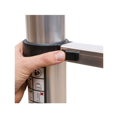 copy of Teleskopický žebřík Premium+ 3,8 m, 13 příček, stříbrný - B