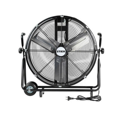 Mobilní bubnový ventilátor 330W, 60cm, černý - A