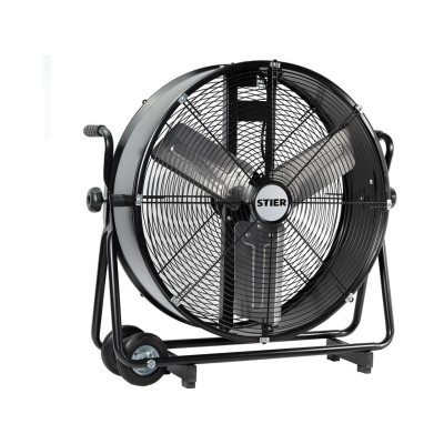 Mobilní bubnový ventilátor 330W, 60cm, černý - A