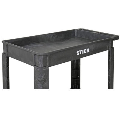 Pracovní vozík 870 x 430 x 850 mm, černý - A