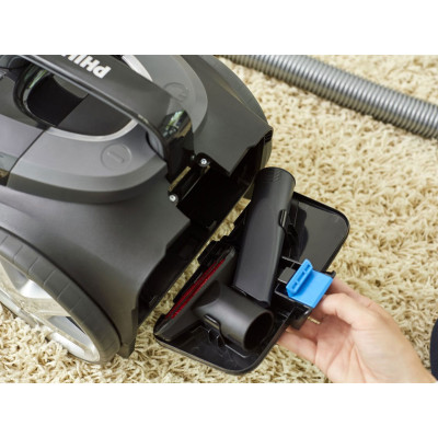 Bezsáčkový vysavač PHILIPS PowerPro Expert FC9729/09, černo/červený - B