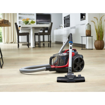 Bezsáčkový vysavač PHILIPS PowerPro Expert FC9729/09, černo/červený - B