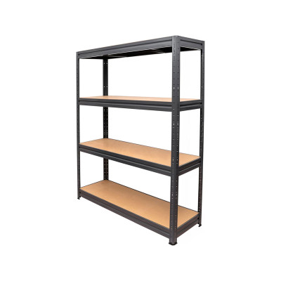 Regál pro vysoké zatížení, nosnost police 600 kg, 1770 x 1200 x 450 mm , černý - B