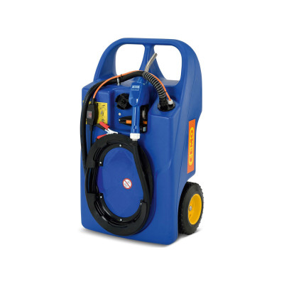 Mobilní tankovací vozík pro AdBlue, 60 l, elektrické čerpadlo 12 V, modré - A