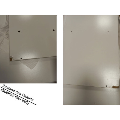 Bílý botník LA PAZ, 104 × 30 × 50 cm - B