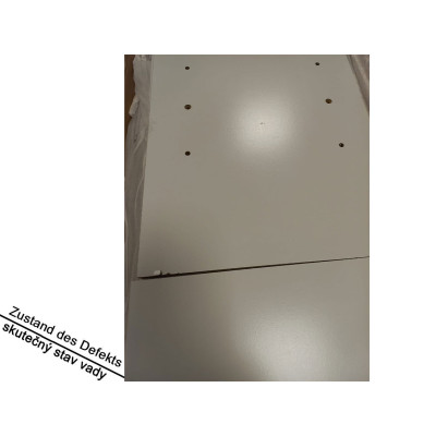 Bílý botník LA PAZ, 104 × 30 × 50 cm - B