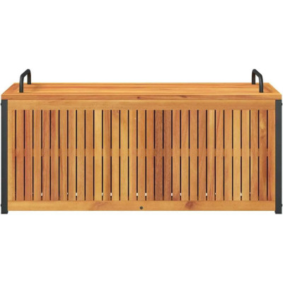 Zahradní box 110x45x42/53 cm z masivního dřeva akácie a oceli - B