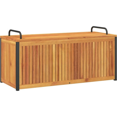 Zahradní box 110x45x42/53 cm z masivního dřeva akácie a oceli - B