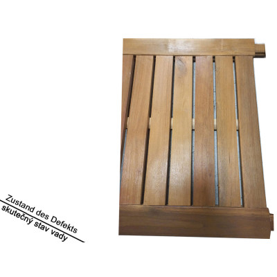 Zahradní box 110x45x42/53 cm z masivního dřeva akácie a oceli - B