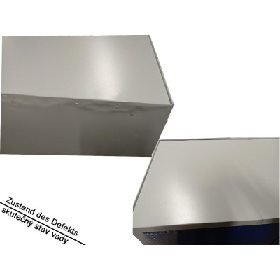 Skříňka na nářadí 1000 x 1000 x 500 mm, 1 zásuvka, 2 dveře, šedo/modrá - B