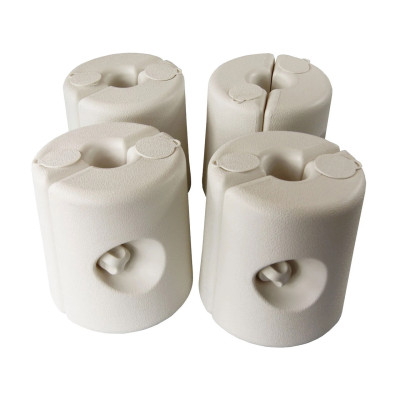 Bezpečnostní nožičky pro altány, 4 kusy, bílé - N