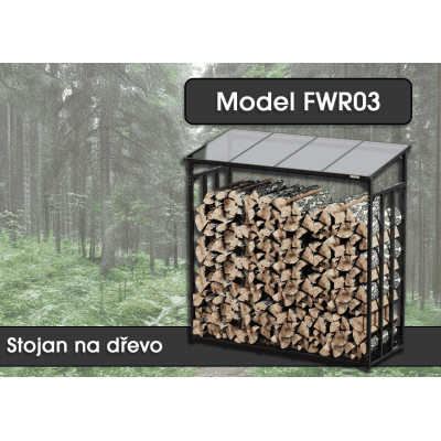 copy of Stojan na dřevo FWR01, 100 x 40 x 25 cm - N