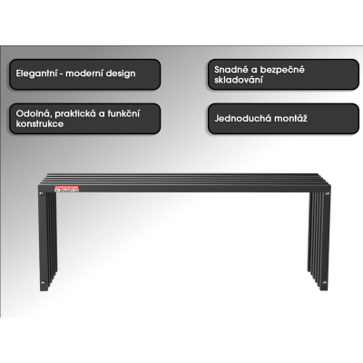 Zahradní lavice GDB01, 117 x 43,5 x 36 cm - N