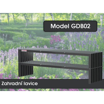 Zahradní lavice GDB02, 150 x 50 x 40 cm - N