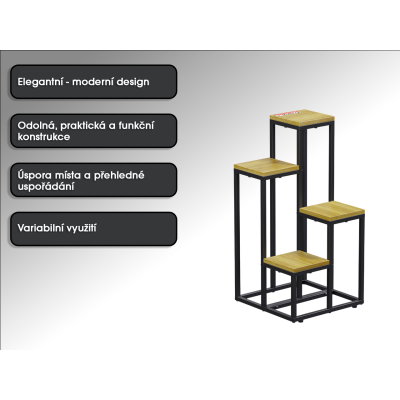 copy of Stojan na květiny PLS01, 115 x 30 x 30 cm - N