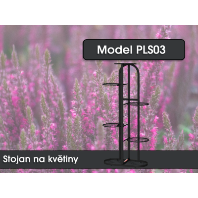 Stojan na květiny PLS03, 107 x 47,5 x 24 cm - N