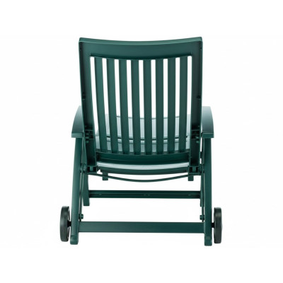 Zahradní lehátko Roma 185 x 71 x 40,5 cm, zelené - B