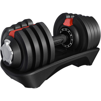 Nastavitelná sada činek 614639 black, 12 činek v 1, 1,5 kg až 18 kg - N