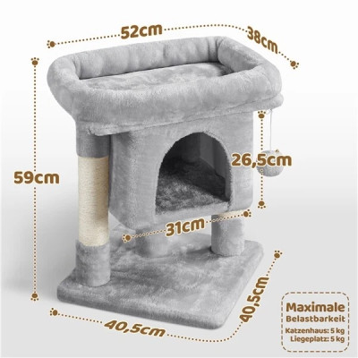 copy of Nízké škrabadlo 592980 dark gray, až 5 kg, šedé - A