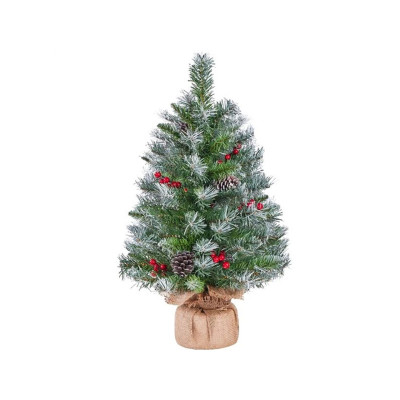 Umělý vánoční stromeček 411382 green 3ft, s LED světlem - A