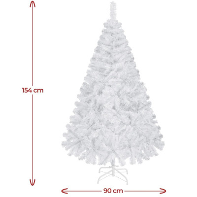 Umělý vánoční stromek 411264 white 6 ft, 183 cm - A