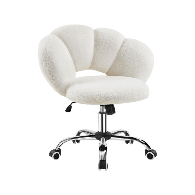 Kancelářská židle 592871 white, výškově nastavitelná, bílá - A