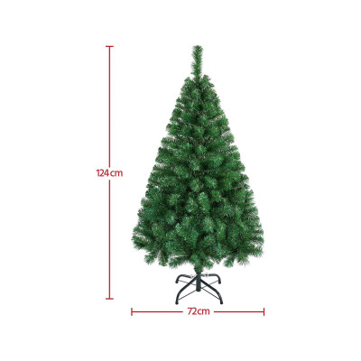 Umělý vánoční stromek se skládacím kovovým stojanem 411264 green 4ft, 124cm - A