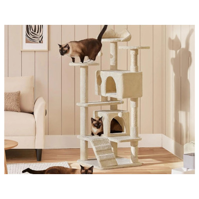 Škrabadlo pro kočky 593122 beige, 139cm - B